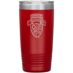 1/75 Tabbed Scroll Crest 20 oz Tumbler Elite Flags Red