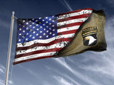 101st Tabbed Stars & Stripes Outdoor Flag Elite Flags Outdoor Flag - 36"x60"