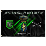 10th Special Forces Group Tabbed Flag