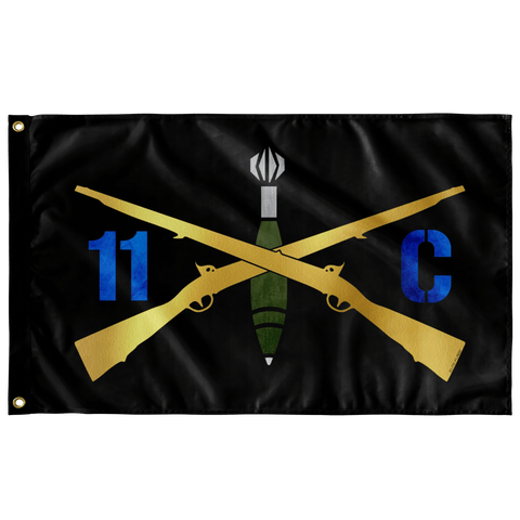 11C Mortarman Flag Elite Flags Wall Flag - 36"x60"