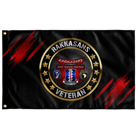 187 Rakkasans Veteran Flag
