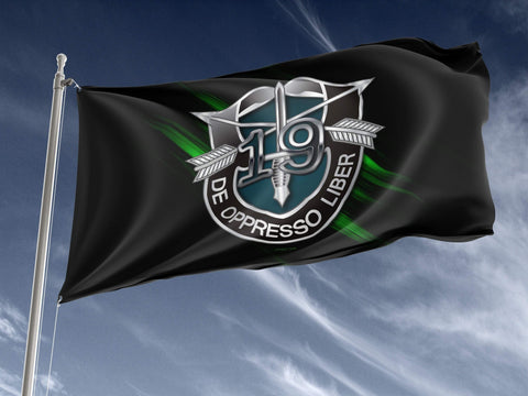 19th SFG Numeral Outdoor Flag Elite Flags Outdoor Flag - 36" X 60"