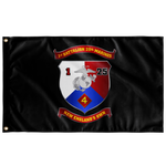 1st Battalion 25th Marines Black Flag Elite Flags Wall Flag - 36"x60"