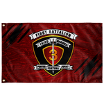 1st Battalion 3rd Marines Red Flag Elite Flags Wall Flag - 36"x60"