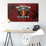 1st Battalion 3rd Marines Red Flag Elite Flags Wall Flag - 36"x60"