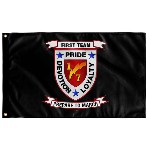 1st Battalion 6th Marines Black Flag Elite Flags Wall Flag - 36"x60"