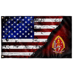 1st Bn 2nd Marines Stars & Stripes Flag Elite Flags Wall Flag - 36"x60"