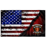 1st Bn 3rd Marines Stars & Stripes Flag Elite Flags Wall Flag - 36"x60"
