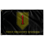 1st Infantry Division Black Outdoor Flag Elite Flags Outdoor Flag - 36" X 60"
