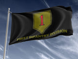 1st Infantry Division Black Outdoor Flag Elite Flags Outdoor Flag - 36" X 60"