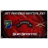 1st Ranger Battalion Sua Sponte Flag Elite Flags Wall Flag - 36"x60"