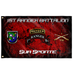 1st Ranger Battalion Tabbed Sua Sponte Flag Elite Flags Wall Flag - 36"x60"