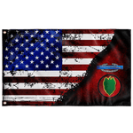 24th ID CIB Stars & Stripes Flag Elite Flags Wall Flag - 36"x60"