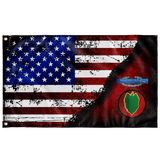 24th ID CIB Stars & Stripes Flag Elite Flags Wall Flag - 36"x60"