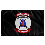 2nd Battalion 1st Marines Black Flag Elite Flags Wall Flag - 36"x60"