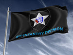 2nd Infantry Division Black Outdoor Flag Elite Flags Outdoor Flag - 36"x60"