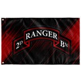 2nd Ranger Battalion Scroll Flag Elite Flags Wall Flag - 36"x60"