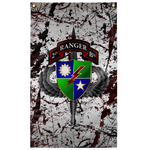 2nd Ranger Battalion Splatter Flag Elite Flags Wall Flag - 36"x60"