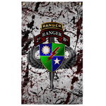 2nd Ranger Battalion Tabbed Splatter Flag Elite Flags Wall Flag - 36"x60"
