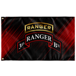 3rd Ranger Battalion Tabbed Scroll Flag Elite Flags Wall Flag - 36"x60"
