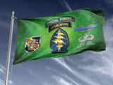5th SFG CIB Green Outdoor Flag Elite Flags Outdoor Flag - 36" X 60"