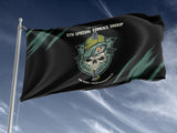 5th Special Forces Group Snake Eaters Outdoor Flag Elite Flags Outdoor Flag - 36"x60"