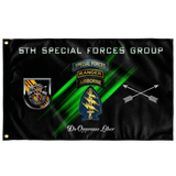 5th Special Forces Group Tabbed Flag