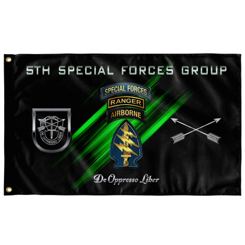5th Special Forces Group Tabbed  (Legacy) Flag