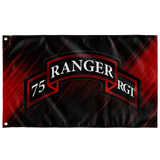 75th Ranger Regiment Scroll Flag Elite Flags Wall Flag - 36"x60"
