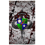 75th Ranger Regiment Splatter Flag Elite Flags Wall Flag - 36"x60"