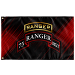 75th Ranger Regiment Tabbed Scroll Flag Elite Flags Wall Flag - 36"x60"