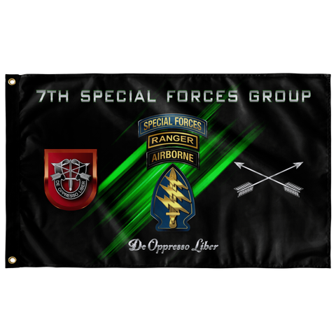 7th Special Forces Group Tabbed Flag