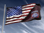 82nd Airborne Division Stars & Stripes Outdoor Flag Elite Flags Outdoor Flag - 36"x60"