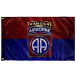 82nd Airborne Division Tabbed Flag Elite Flags Wall Flag - 36"x60"