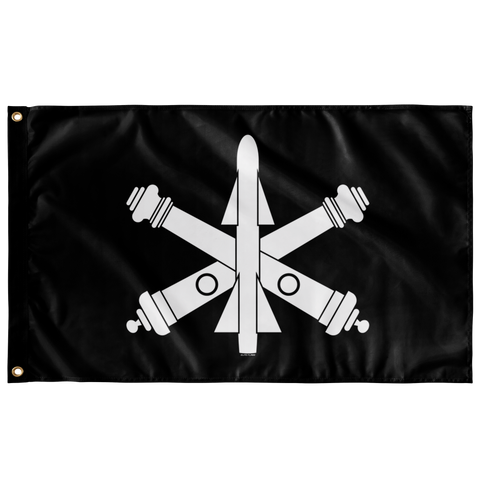 Air Defense Artillery Branch Black and White Flag Elite Flags Wall Flag - 36"x60"