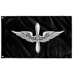Aviation Branch Black and White Flag Elite Flags Wall Flag - 36"x60"