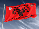 Blacksheep 3rd PLT D CO 1-502 Outdoor Flag Elite Flags Outdoor Flag - 36"x60"