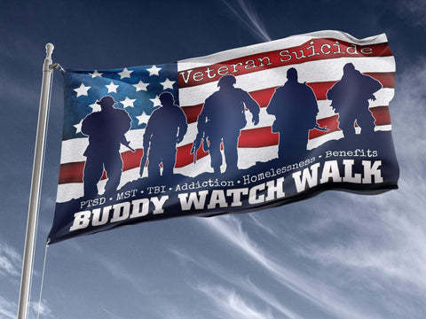 Buddy Watch Walk Outdoor Flag Elite Flags Outdoor Flag - 36" X 60"