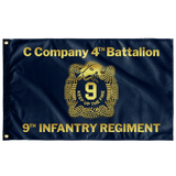 C CO 4th BN 9th INF REGT Flag Elite Flags Wall Flag - 36"x60"