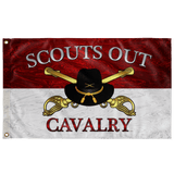 Cavalry Enlisted Stetson Scouts Out Outdoor Flag Elite Flags Outdoor Flag - 36"x60"