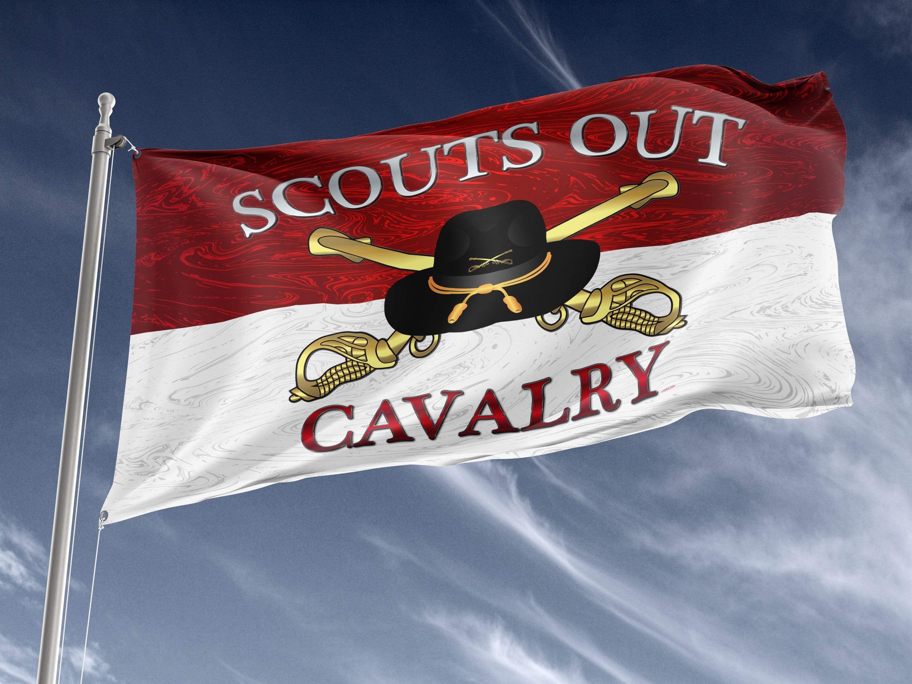 Cavalry Enlisted Stetson Scouts Out Outdoor Flag