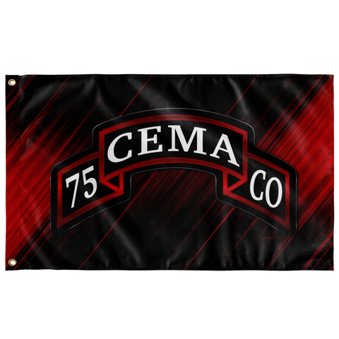 CEMA Scroll 75th Ranger Regiment Flag