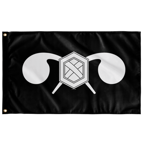 Chemical Corps Black and White Flag Elite Flags Wall Flag - 36"x60"