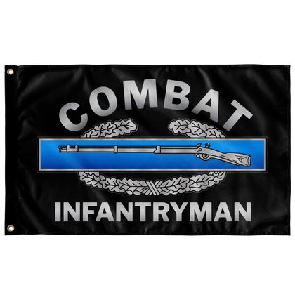 Combat Infantryman Silver Flag Elite Flags Wall Flag - 36"x60"