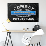 Combat Infantryman Silver Flag Elite Flags Wall Flag - 36"x60"