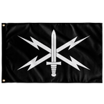 Cyber Corps Black and White Flag Elite Flags Wall Flag - 36"x60"