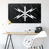 Cyber Corps Black and White Flag Elite Flags Wall Flag - 36"x60"