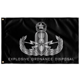 EOD (Master) Black Flag Elite Flags Wall Flag - 36"x60"