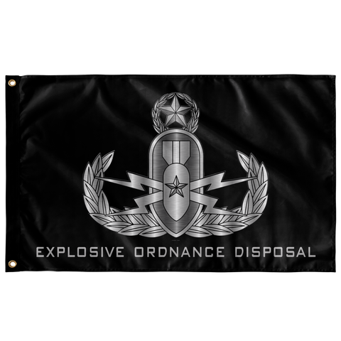 EOD (Master) Black Flag Elite Flags Wall Flag - 36"x60"