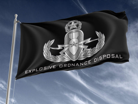 EOD (Master) Black Outdoor Flag Elite Flags Outdoor Flag - 36" X 60"